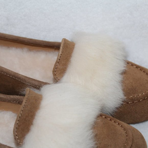 UGG WOMENS LOAFER MOCASSIN SLIPPERS SUEDE - Picture 4 of 7